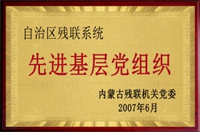 标题：自治区残联系统先进基层党组织
浏览次数：28387
发布时间：2007-06-01