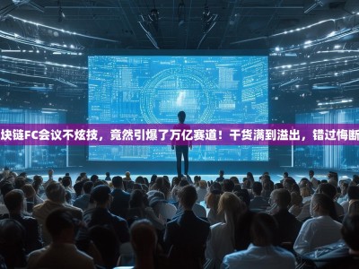 区块链FC会议不炫技，竟然引爆了万亿赛道！干货满到溢出，错过悔断肠