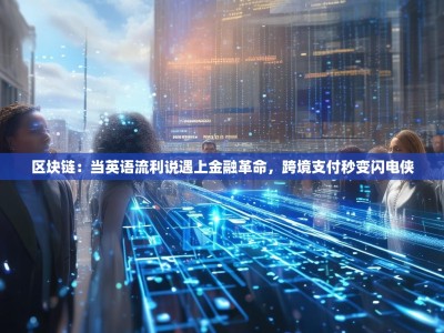区块链：当英语流利说遇上金融革命，跨境支付秒变闪电侠
