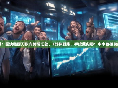 惊爆！区块链屠刀砍向跨境汇款，3分钟到账，手续费归零！中小老板笑疯了