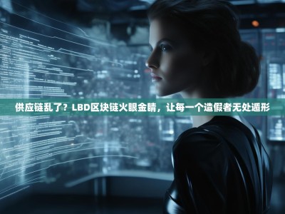 供应链乱了？LBD区块链火眼金睛，让每一个造假者无处遁形