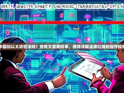 中国玩以太坊犯法吗？持有交易两码事，律师详解法律红线和操作指南