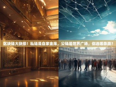 区块链大抉择！私链是自家金库，公链是世界广场，你选哪条路？