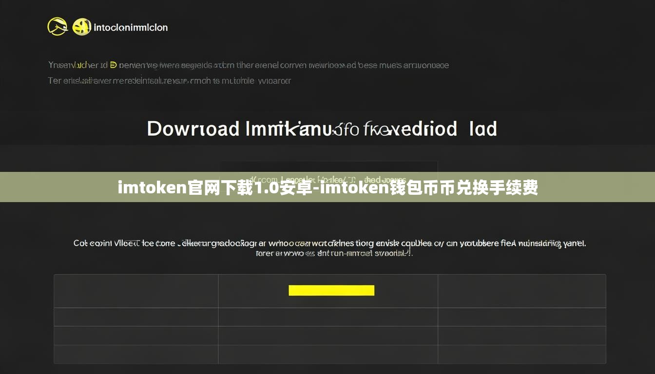 imtoken官网下载1.0安卓-imtoken钱包币币兑换手续费