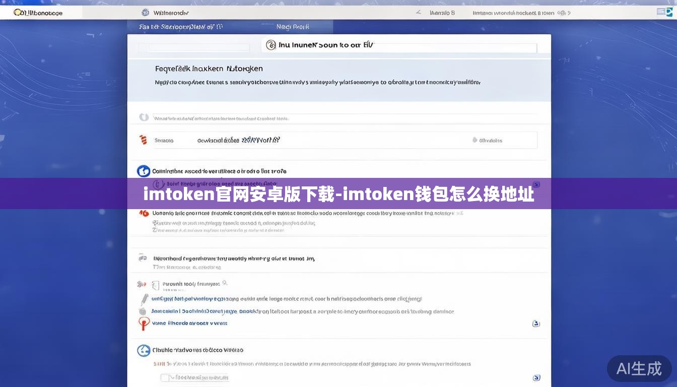 imtoken官网安卓版下载-imtoken钱包怎么换地址