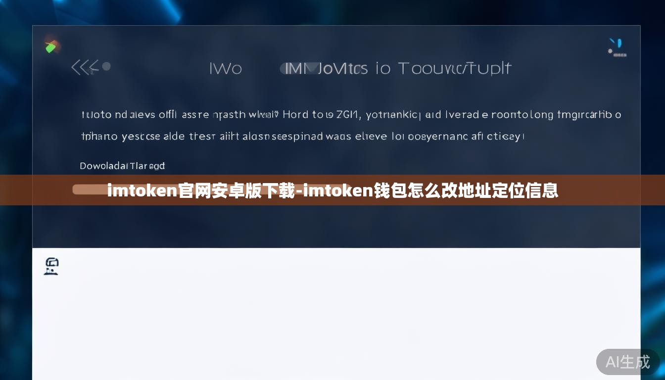 imtoken官网安卓版下载-imtoken钱包怎么改地址定位信息