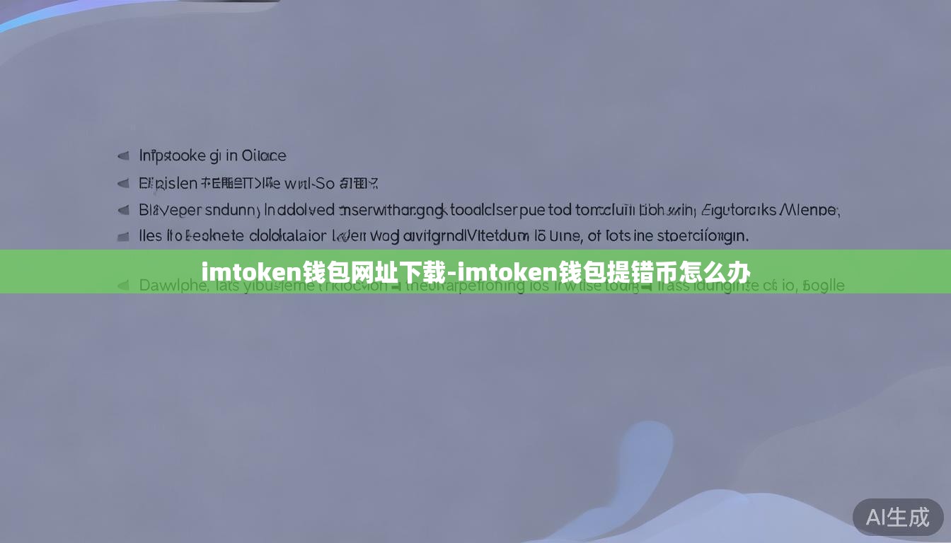 imtoken钱包网址下载-imtoken钱包提错币怎么办