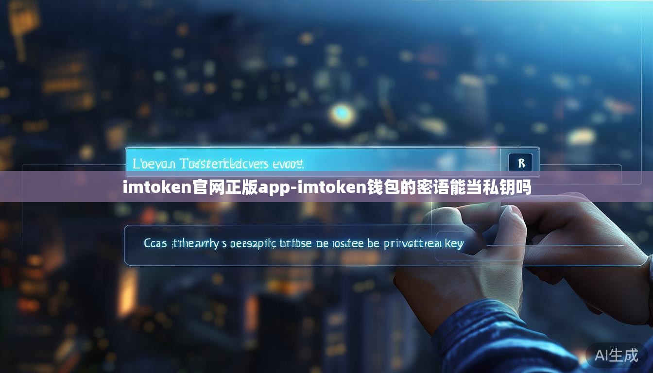 imtoken官网正版app-imtoken钱包的密语能当私钥吗 imtoken官网正版app-imtoken钱包的密语能当私钥吗