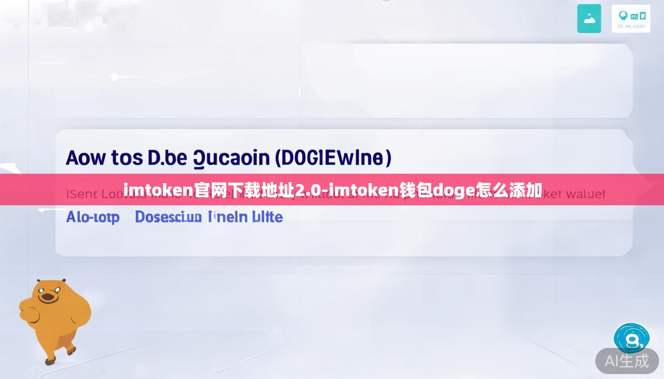 imtoken官网下载地址2.0-imtoken钱包doge怎么添加