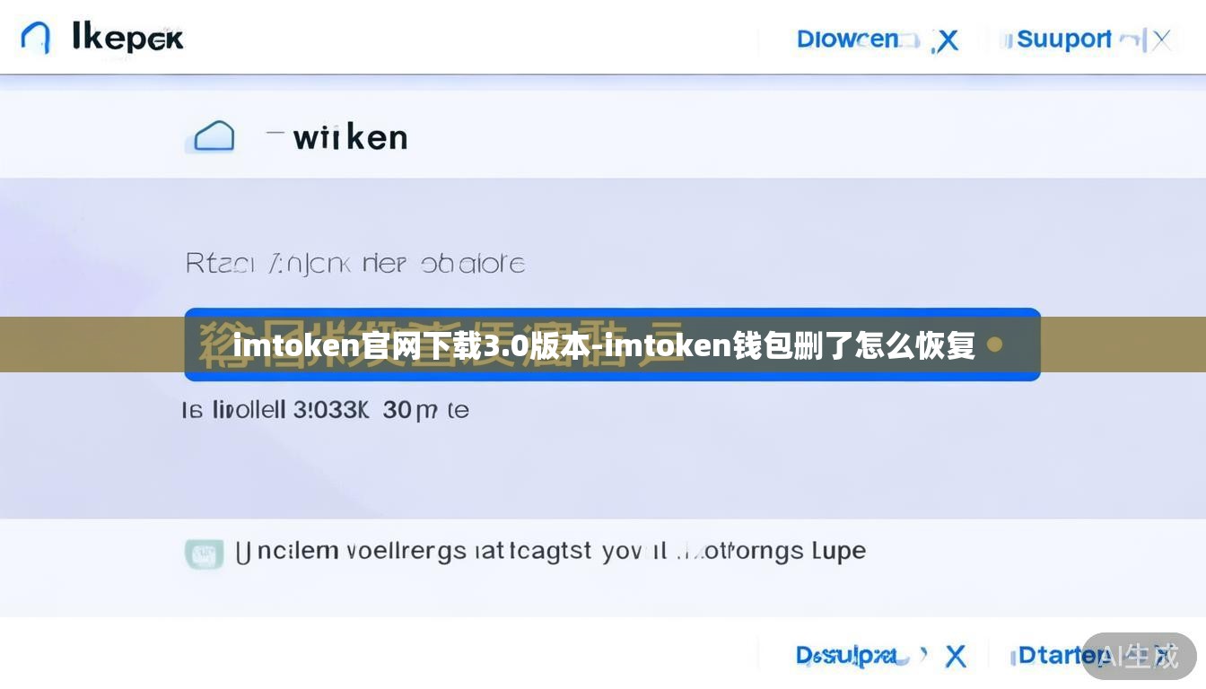 imtoken官网下载3.0版本-imtoken钱包删了怎么恢复