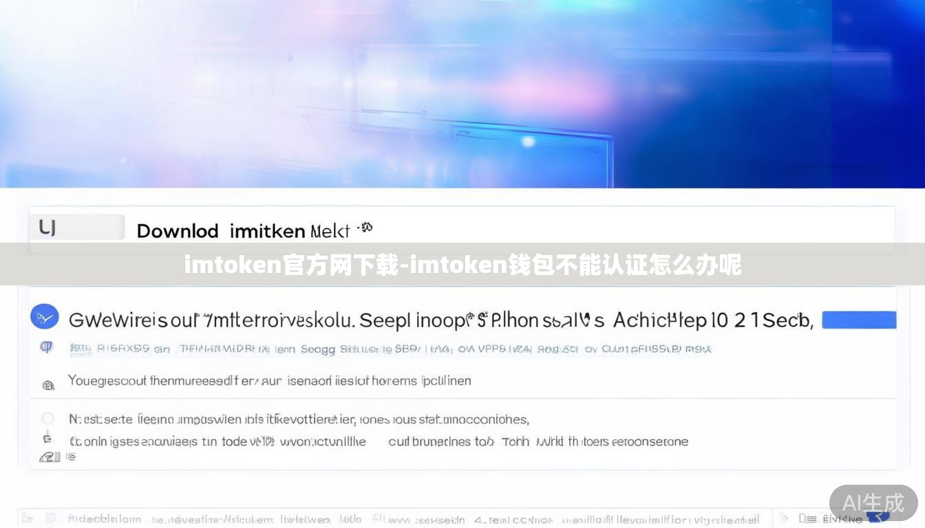 imtoken官方网下载-imtoken钱包不能认证怎么办呢 imtoken官方网下载-imtoken钱包不能认证怎么办呢