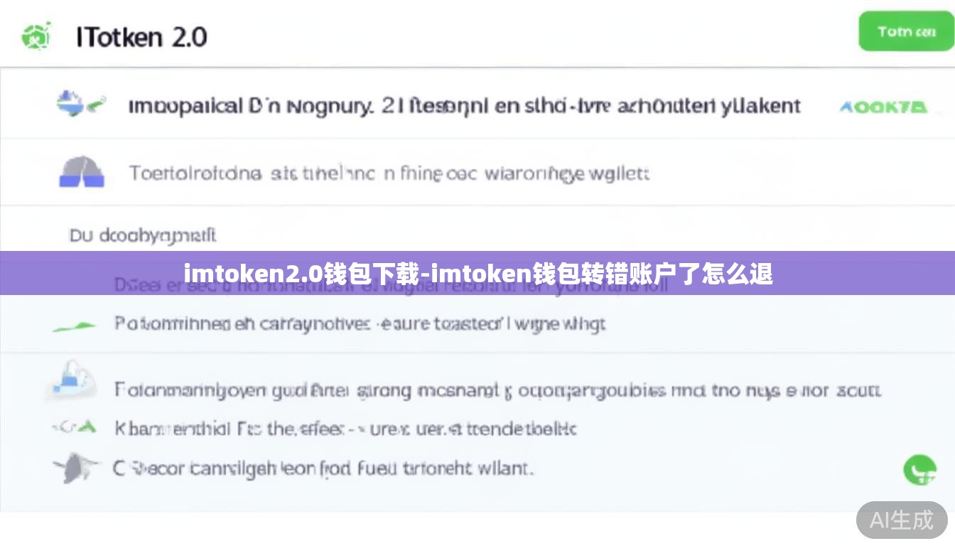 imtoken2.0钱包下载-imtoken钱包转错账户了怎么退