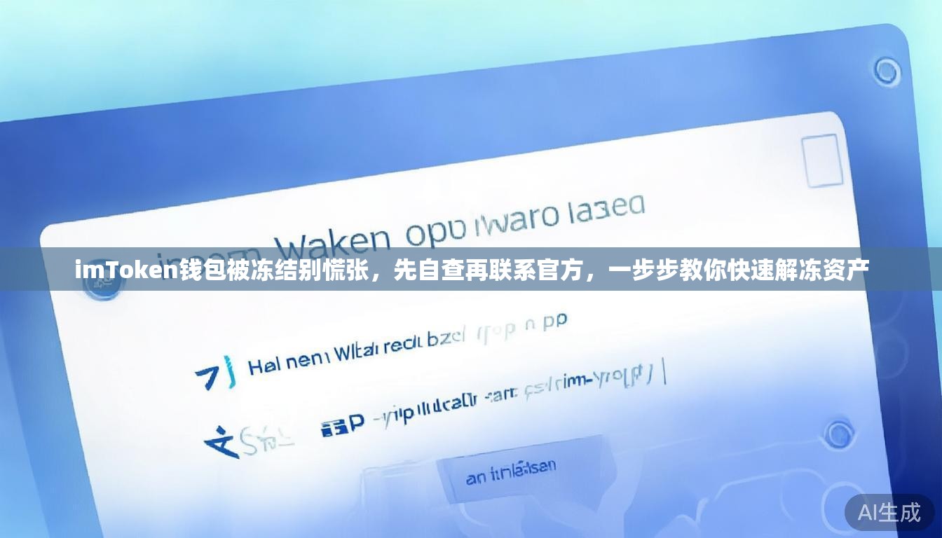 imToken钱包被冻结别慌张，先自查再联系官方，一步步教你快速解冻资产