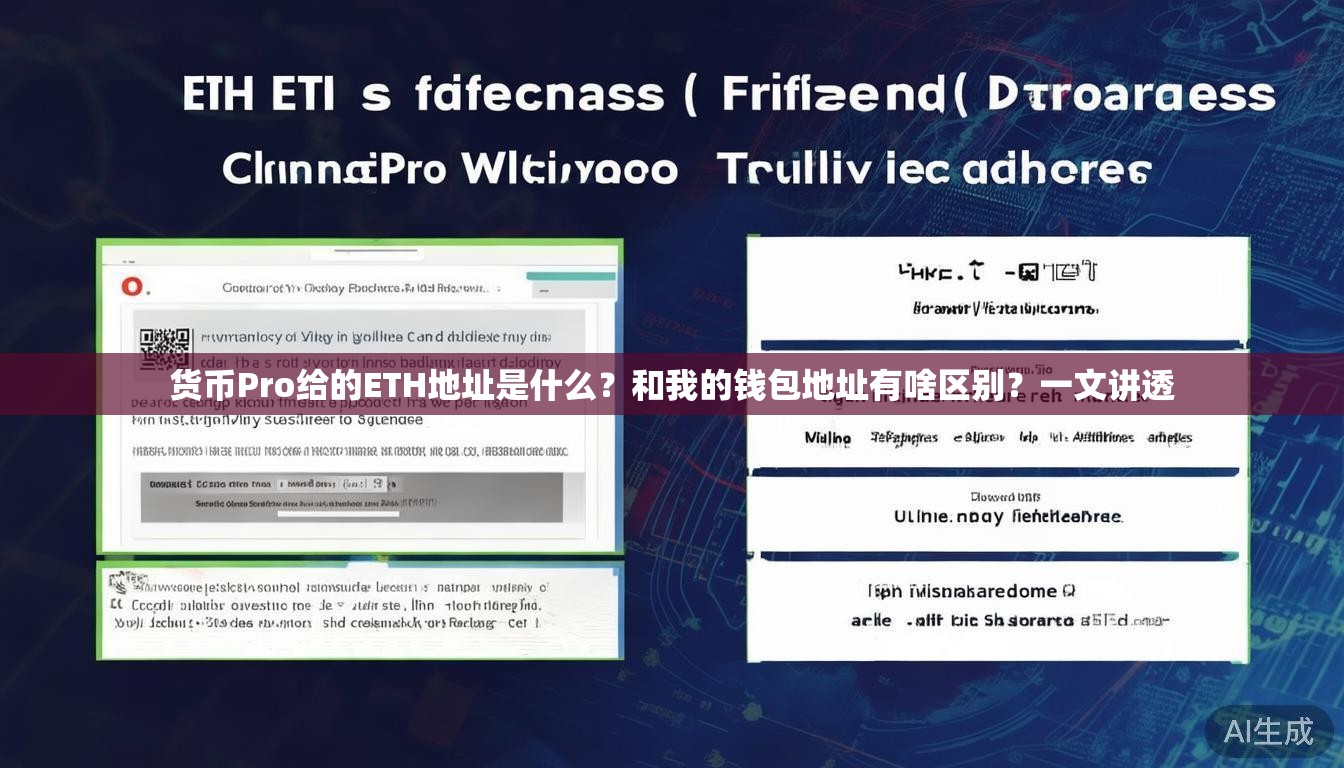 货币Pro给的ETH地址是什么?和我的钱包地址有啥区别?一文讲透 货币Pro给的ETH地址是什么?和我的钱包地址有啥区别?一文讲透
