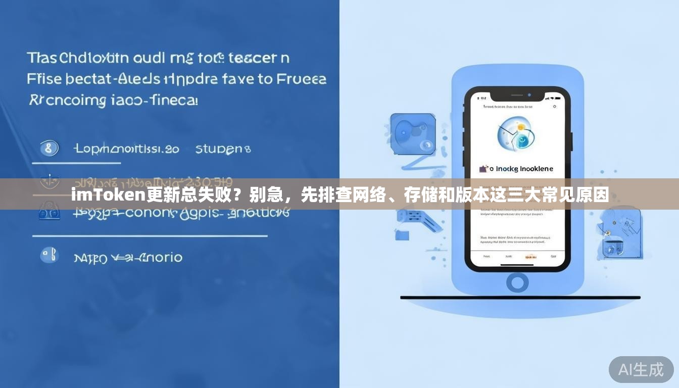 imToken更新总失败？别急，先排查网络、存储和版本这三大常见原因