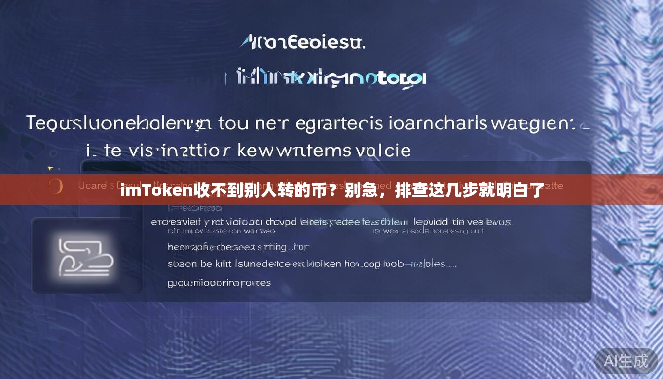 imToken收不到别人转的币？别急，排查这几步就明白了
