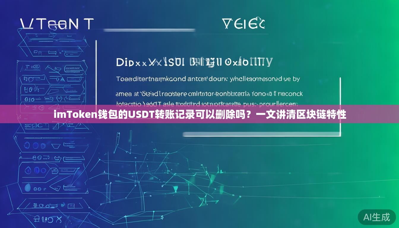 imToken钱包的USDT转账记录可以删除吗?一文讲清区块链特性 imToken钱包的USDT转账记录可以删除吗?一文讲清区块链特性