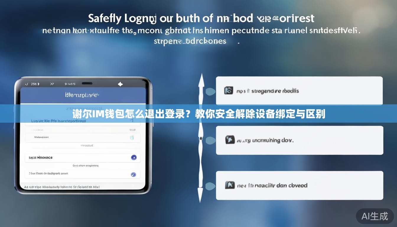 谢尔IM钱包怎么退出登录？教你安全解除设备绑定与区别