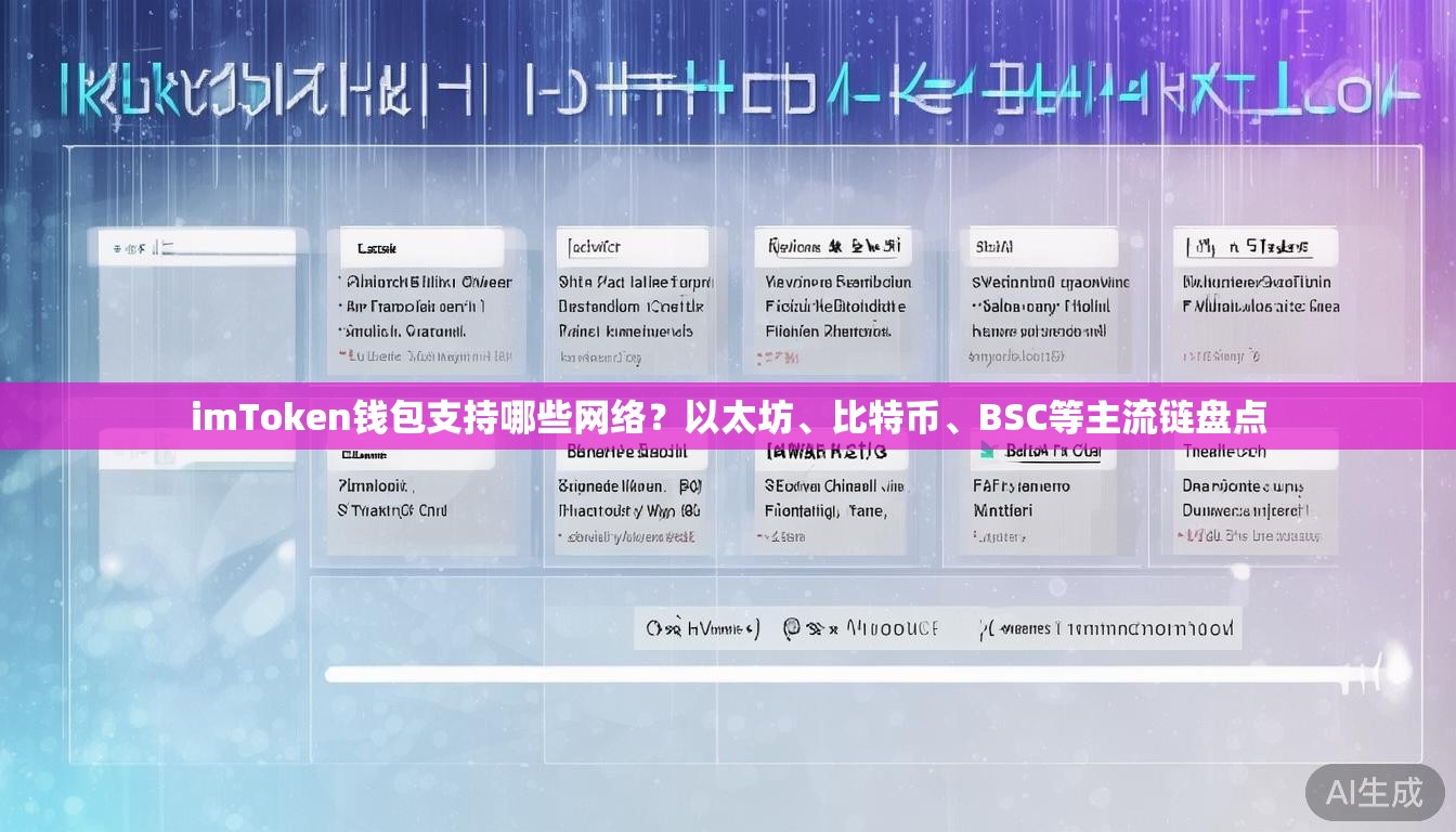 imToken钱包支持哪些网络？以太坊、比特币、BSC等主流链盘点