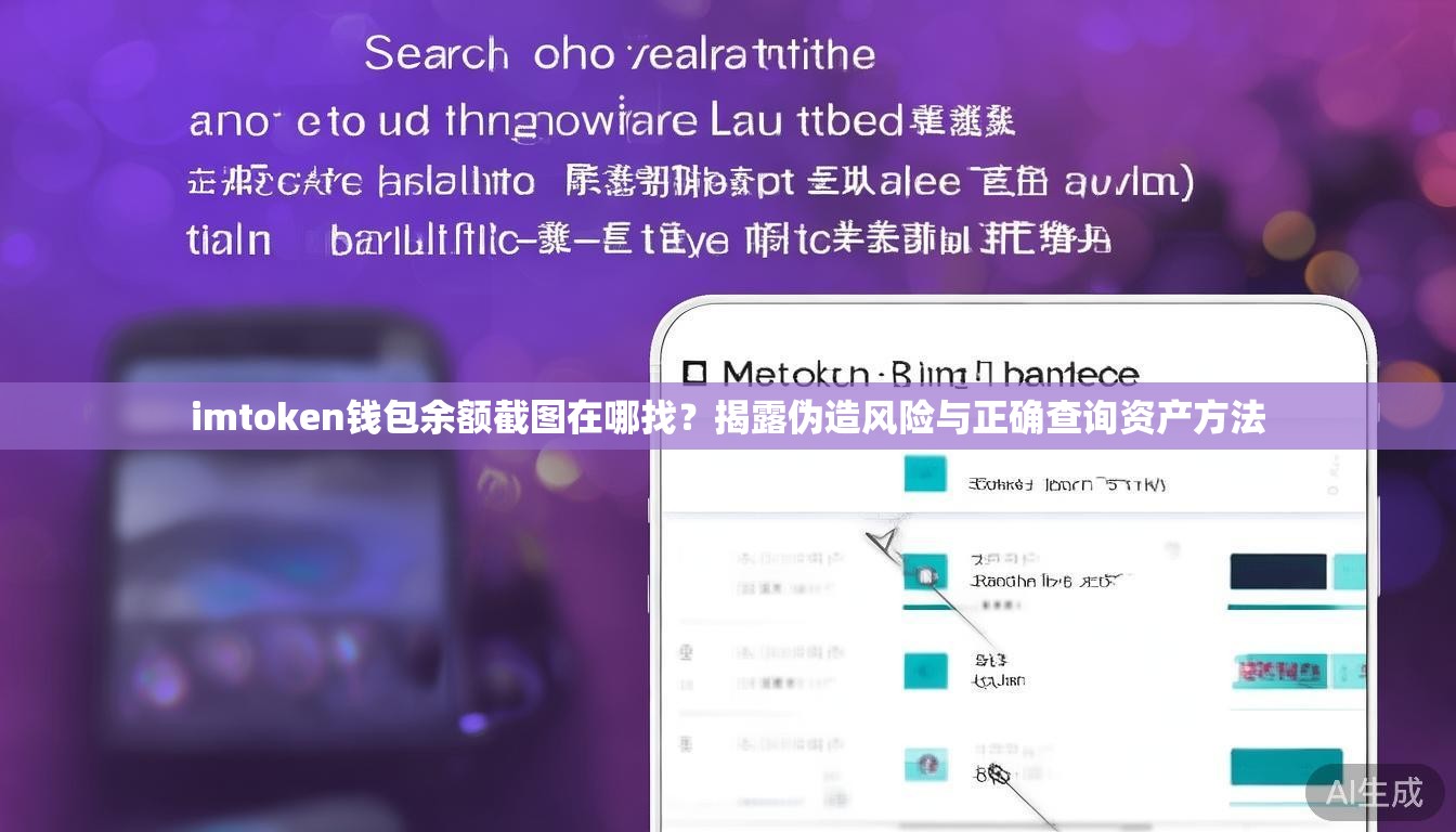 imtoken钱包余额截图在哪找？揭露伪造风险与正确查询资产方法