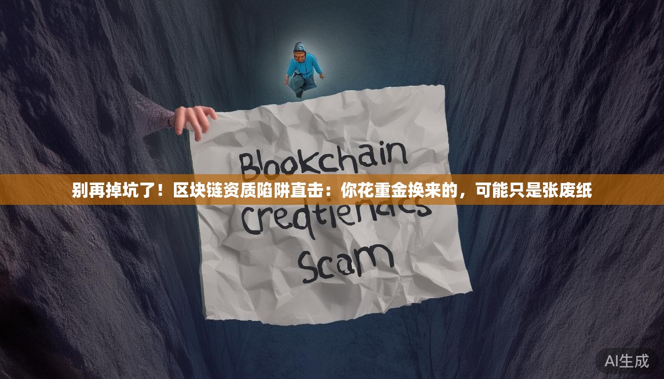 别再掉坑了！区块链资质陷阱直击：你花重金换来的，可能只是张废纸