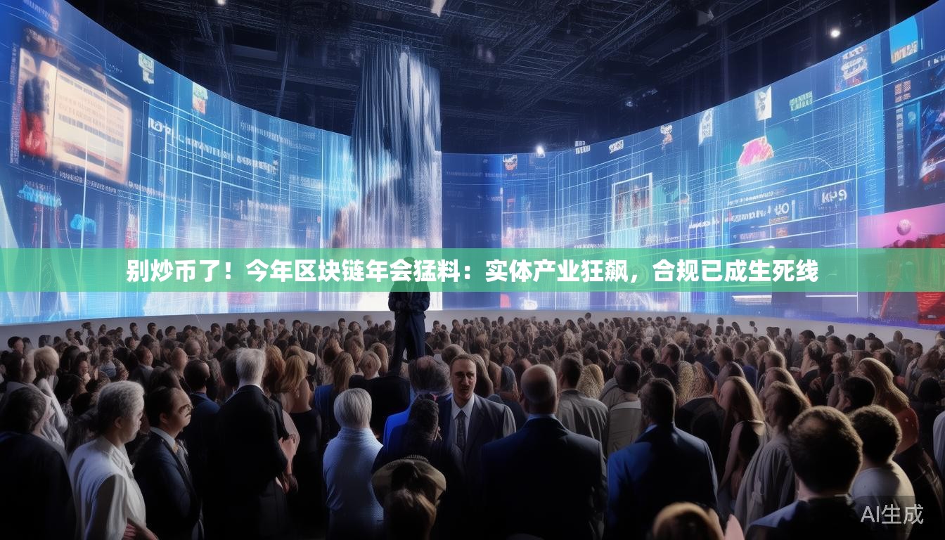 别炒币了！今年区块链年会猛料：实体产业狂飙，合规已成生死线