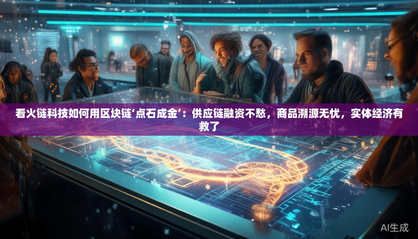 看火链科技如何用区块链‘点石成金’：供应链融资不愁，商品溯源无忧，实体经济有救了