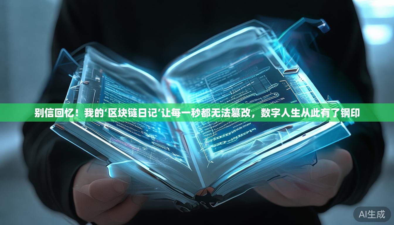 别信回忆！我的‘区块链日记’让每一秒都无法篡改，数字人生从此有了钢印