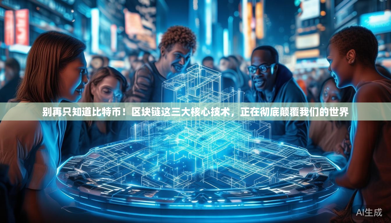别再只知道比特币！区块链这三大核心技术，正在彻底颠覆我们的世界