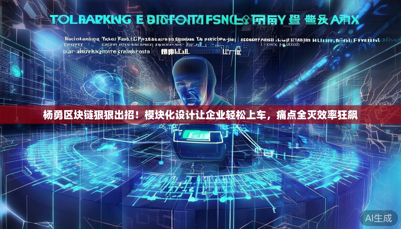 杨勇区块链狠狠出招！模块化设计让企业轻松上车，痛点全灭效率狂飙