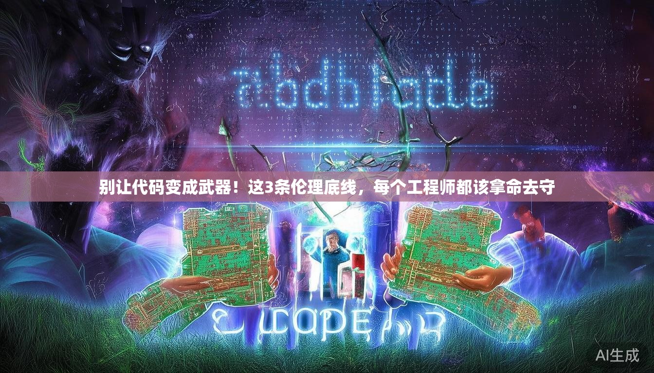 别让代码变成武器！这3条伦理底线，每个工程师都该拿命去守