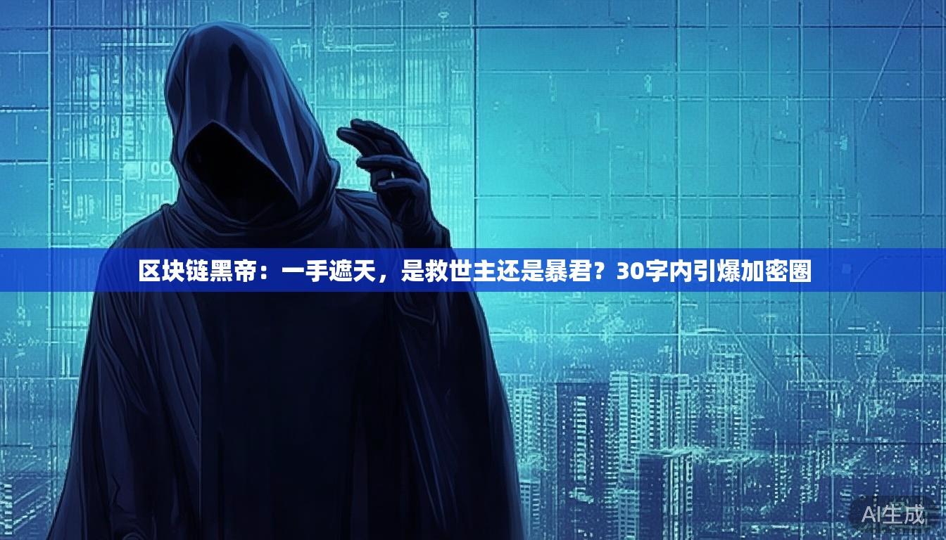 区块链黑帝：一手遮天，是救世主还是暴君？30字内引爆加密圈