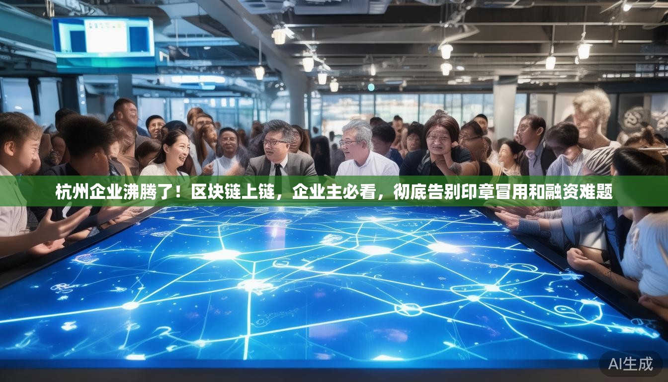 杭州企业沸腾了！区块链上链，企业主必看，彻底告别印章冒用和融资难题