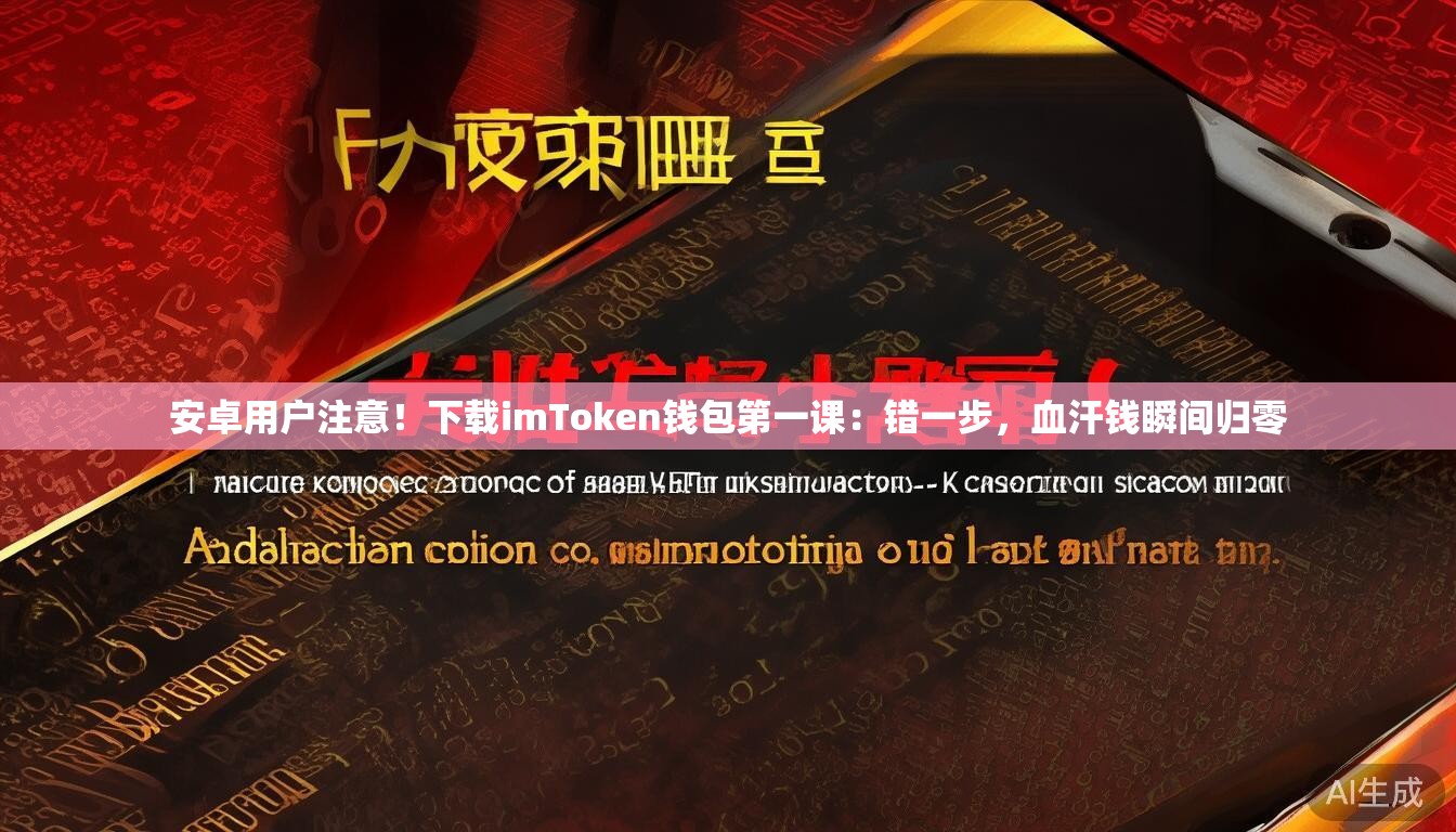 安卓用户注意！下载imToken钱包第一课：错一步，血汗钱瞬间归零