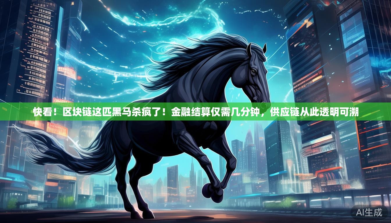 快看！区块链这匹黑马杀疯了！金融结算仅需几分钟，供应链从此透明可溯