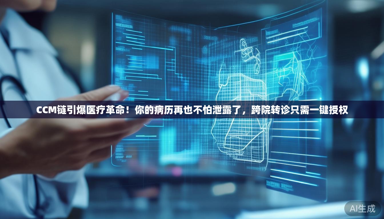 CCM链引爆医疗革命！你的病历再也不怕泄露了，跨院转诊只需一键授权
