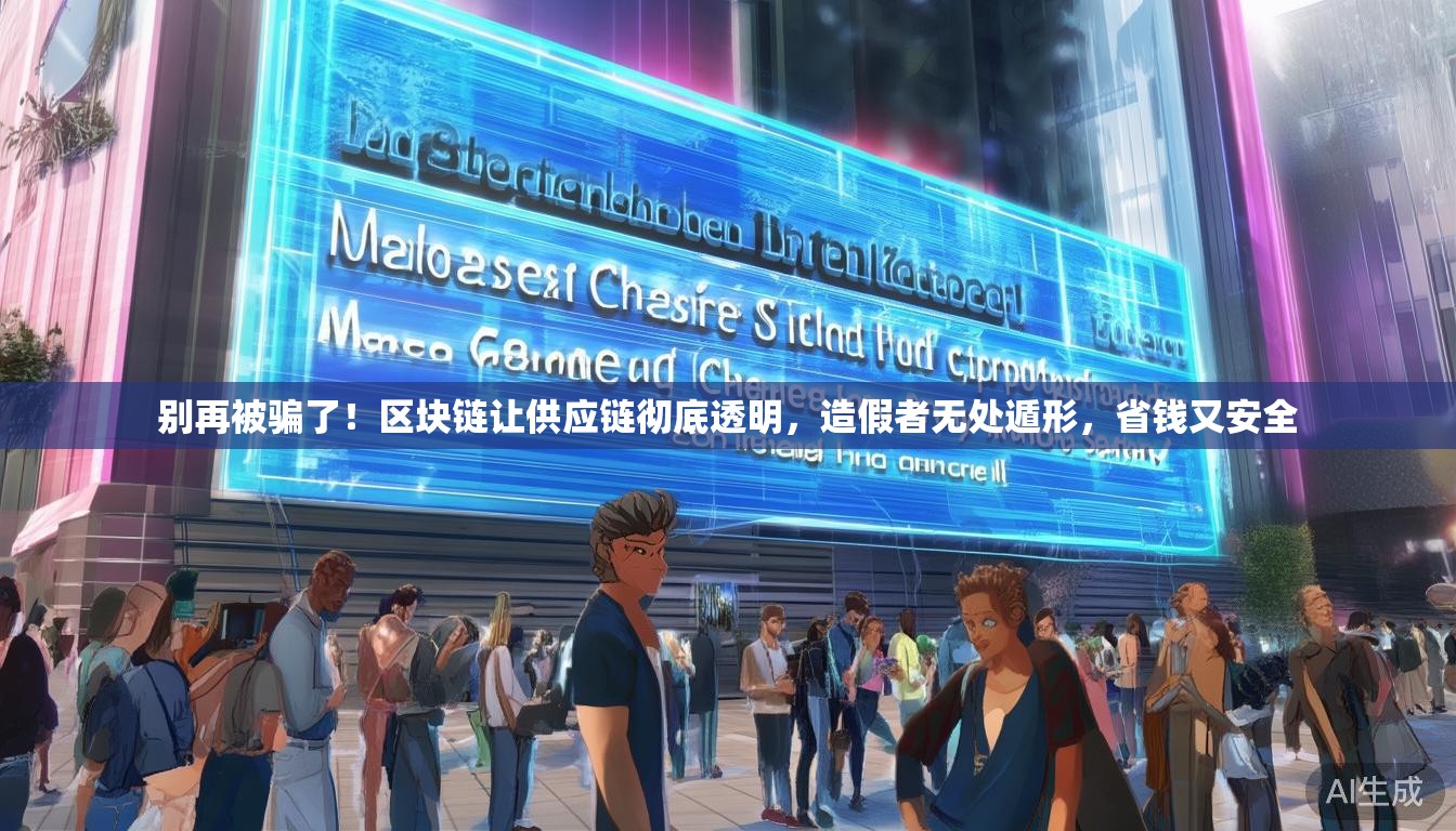 别再被骗了！区块链让供应链彻底透明，造假者无处遁形，省钱又安全