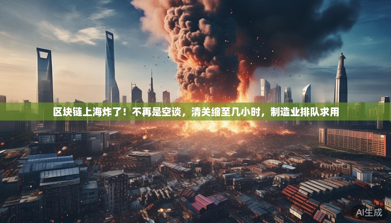 区块链上海炸了！不再是空谈，清关缩至几小时，制造业排队求用