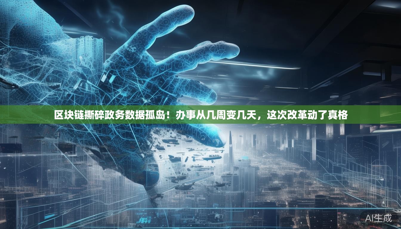 区块链撕碎政务数据孤岛！办事从几周变几天，这次改革动了真格