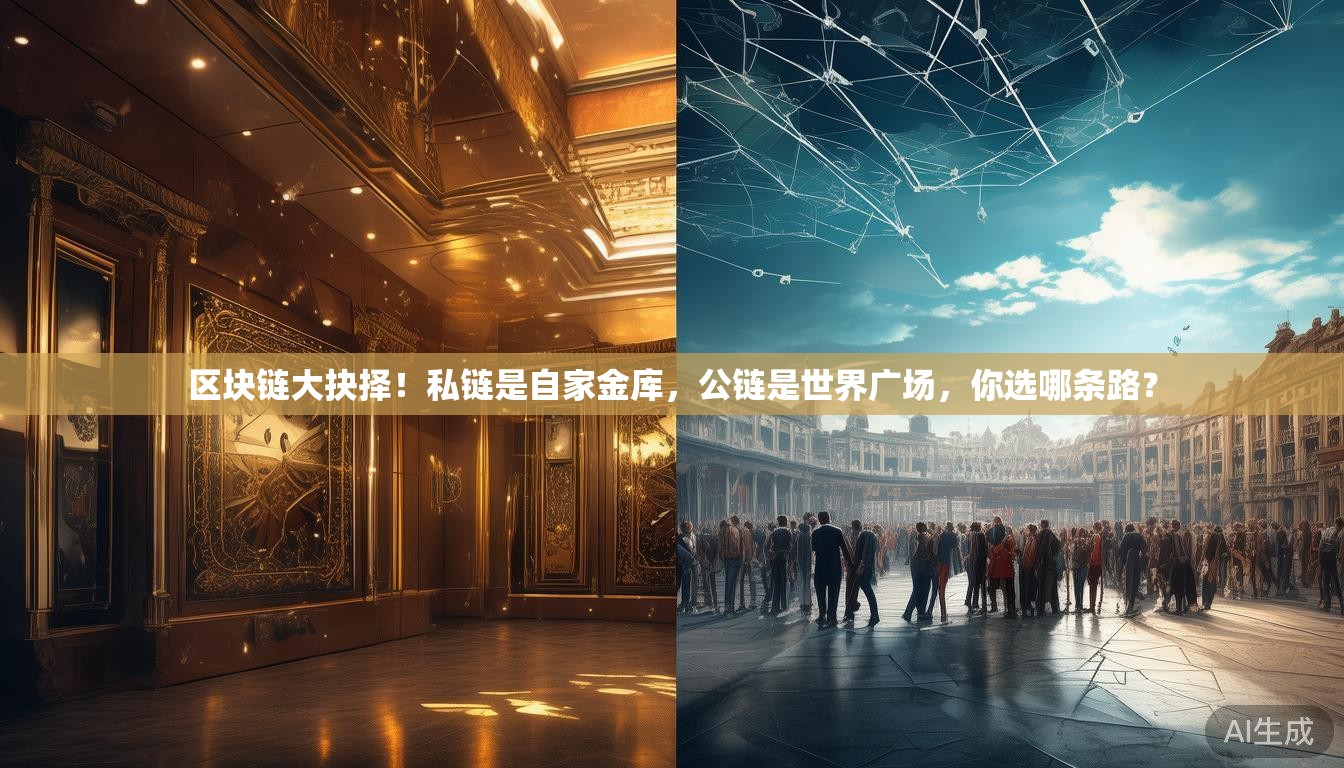 区块链大抉择！私链是自家金库，公链是世界广场，你选哪条路？