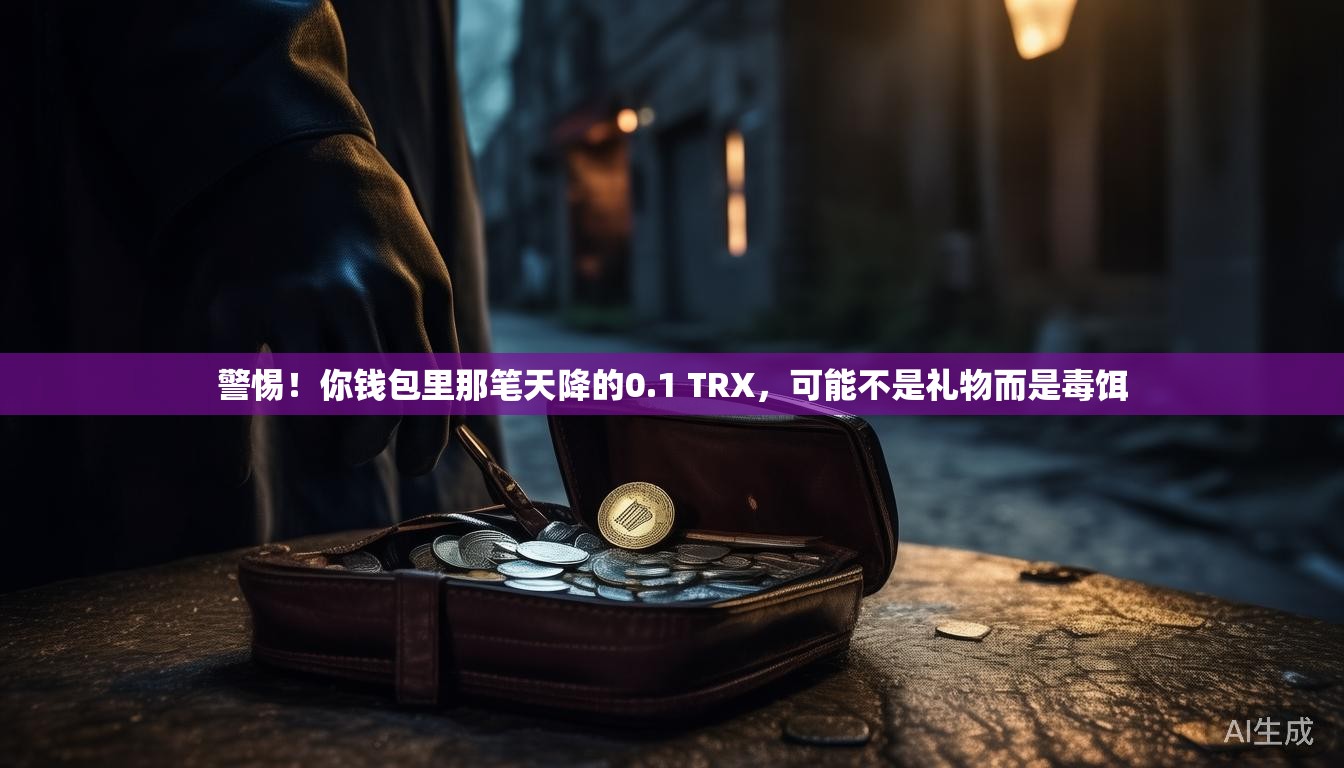 警惕！你钱包里那笔天降的0.1 TRX，可能不是礼物而是毒饵