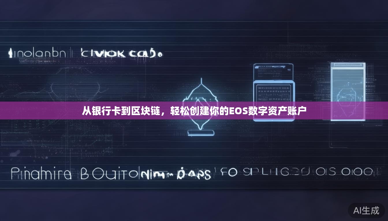 从银行卡到区块链，轻松创建你的EOS数字资产账户