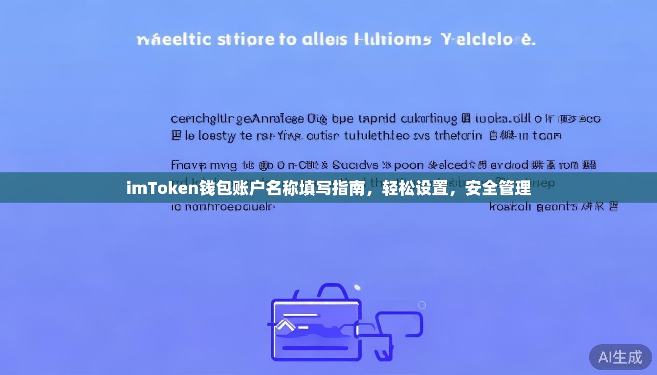 imToken钱包账户名称填写指南，轻松设置，安全管理