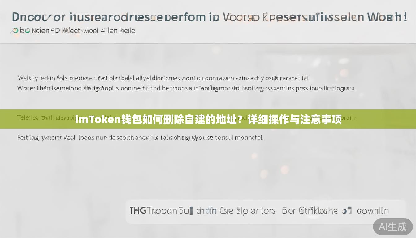 imToken钱包如何删除自建的地址？详细操作与注意事项