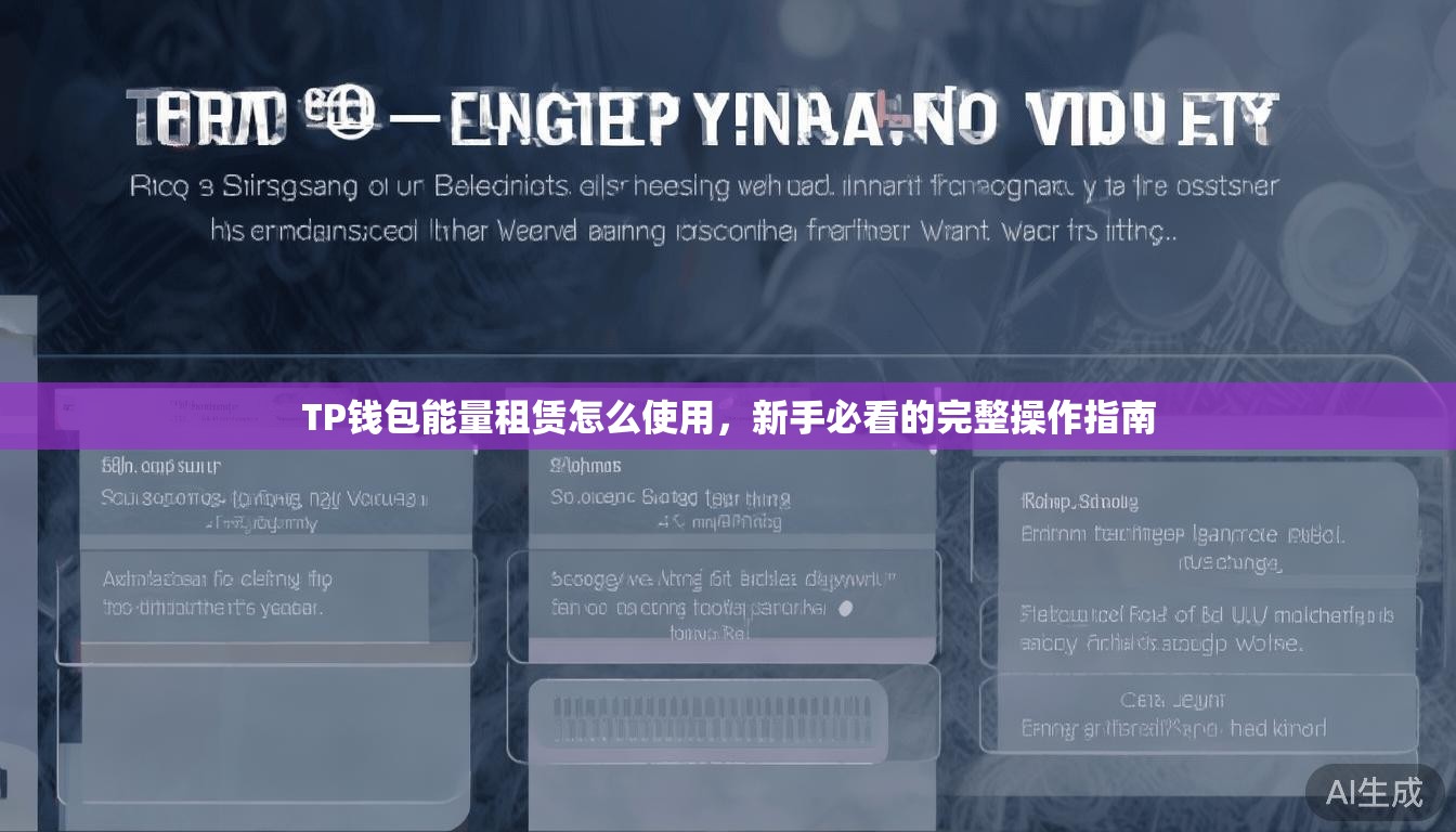 TP钱包能量租赁怎么使用，新手必看的完整操作指南