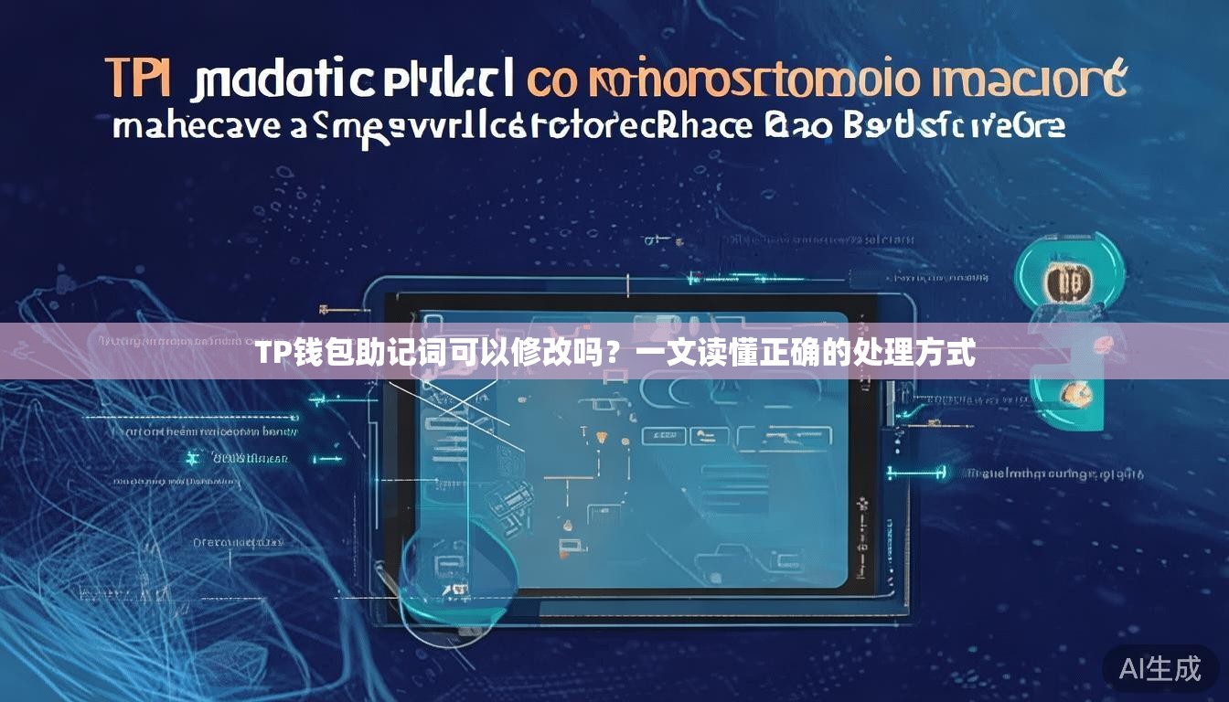 TP钱包助记词可以修改吗?一文读懂正确的处理方式 TP钱包助记词可以修改吗?一文读懂正确的处理方式