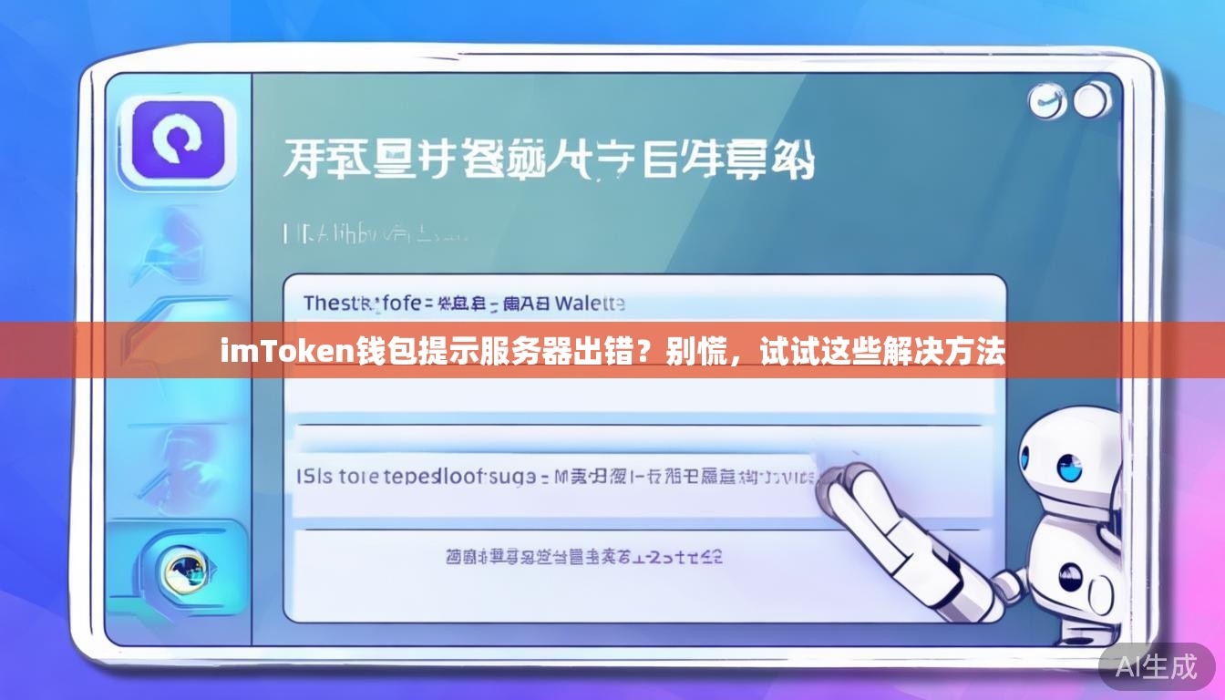 imToken钱包提示服务器出错?别慌,试试这些解决方法 imToken钱包提示服务器出错?别慌,试试这些解决方法