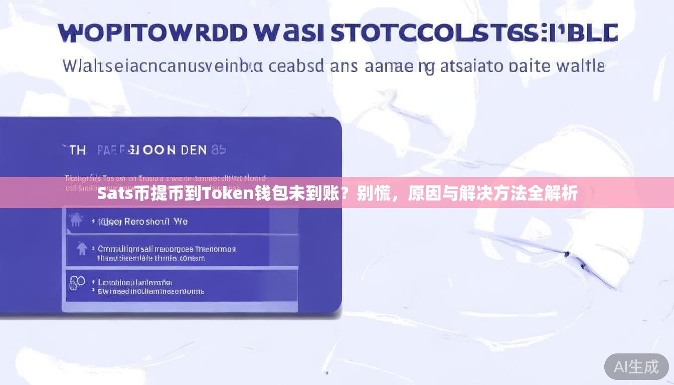 Sats币提币到Token钱包未到账?别慌,原因与解决方法全解析 Sats币提币到Token钱包未到账?别慌,原因与解决方法全解析