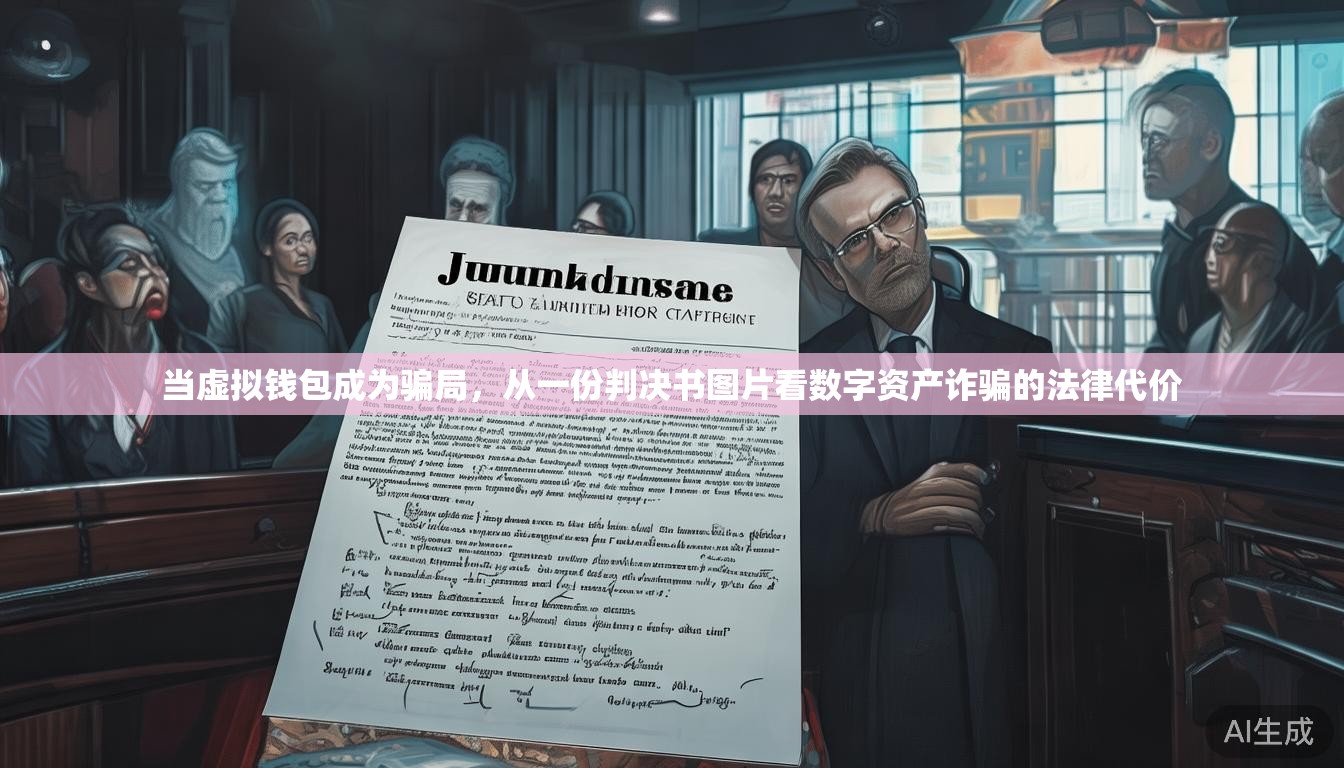 当虚拟钱包成为骗局，从一份判决书图片看数字资产诈骗的法律代价