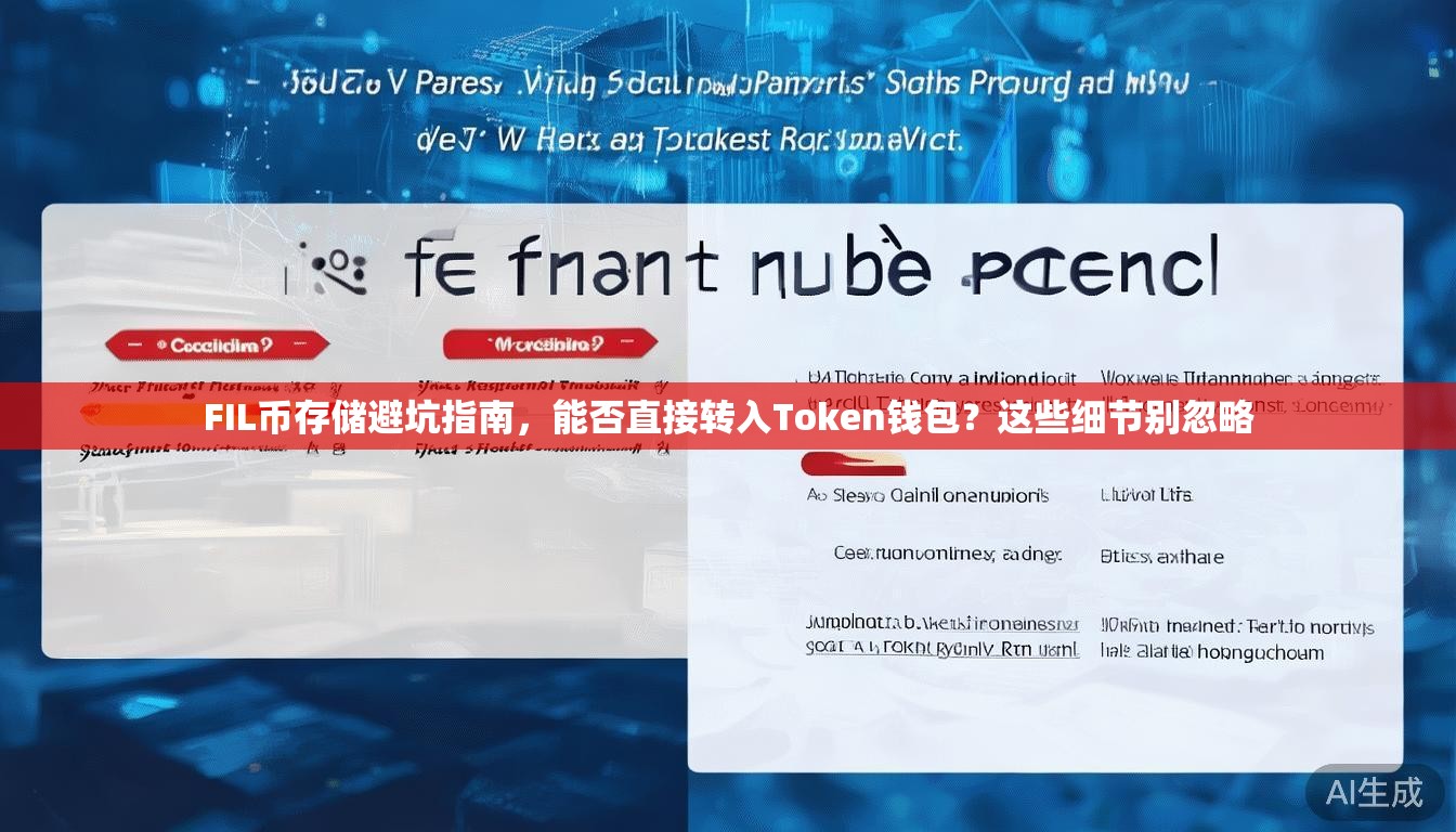 FIL币存储避坑指南,能否直接转入Token钱包?这些细节别忽略 FIL币存储避坑指南,能否直接转入Token钱包?这些细节别忽略
